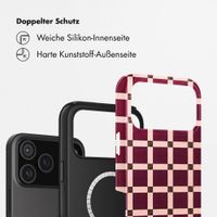 Selencia Vivid Rückabdeckung mit MagSafe Apple iPhone 18 Pro Max / 17 Pro Max - Check This Burgundy
