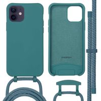 imoshion Color Backcover mit abtrennbarem Band MagSafe für das iPhone 12 (Pro) - Dark Green