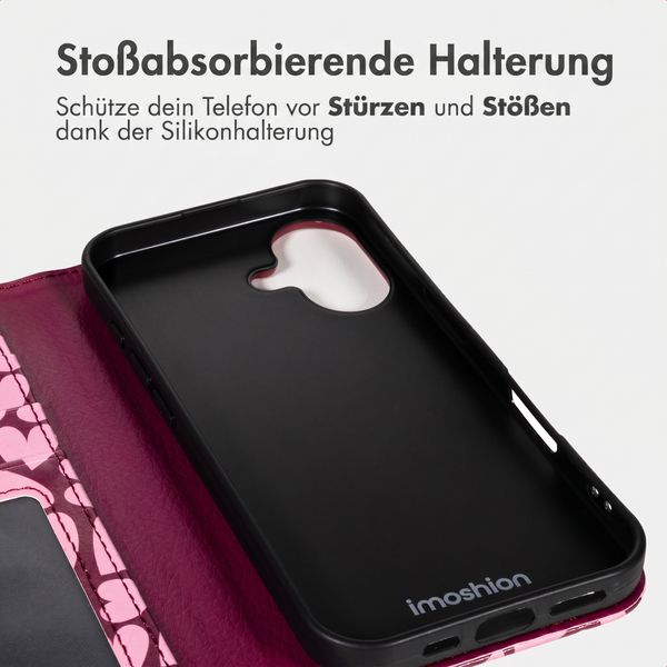 imoshion Design Klapphülle Apple iPhone 16 - Hearty Blush