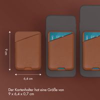 Accezz Leather Cardholder MagSafe - Kartenhalter mit MagSafe - Sienna Brown