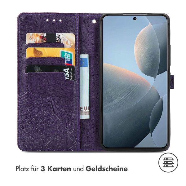 imoshion Mandala Klapphülle für das Xiaomi Poco X6 Pro - Violett