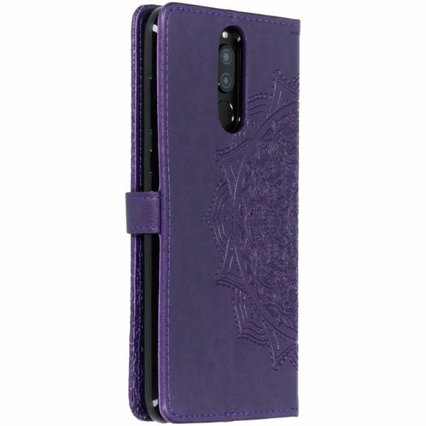 Mandala Klapphülle Violett für das Huawei Mate 10 Lite