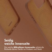 Accezz MagSafe Leather Backcover für das iPhone 14 Pro Max - Sienna Brown