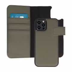 imoshion Herausnehmbare 2-in-1 Luxus-Bookcase Apple iPhone 12 (Pro) - Grün