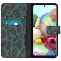 imoshion Design TPU Klapphülle Samsung Galaxy A71 - Green Leopard