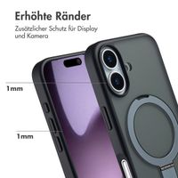 Accezz Ring Stand Backcover mit MagSafe Apple iPhone 17 - Schwarz