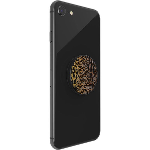 PopSockets Luxe PopGrip - Embossed Metal Leopard