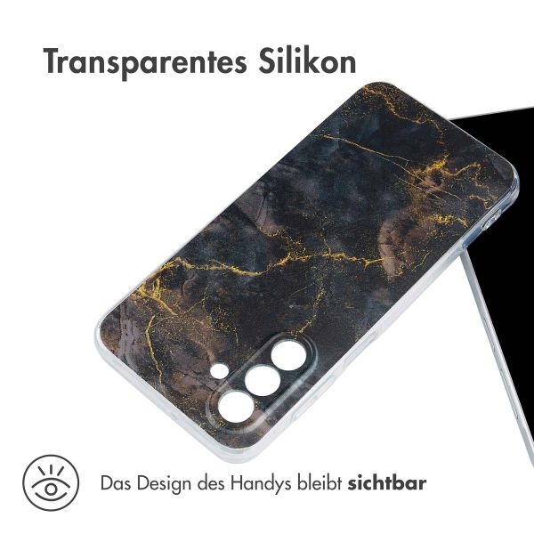 imoshion Design Hülle Samsung Galaxy A26 - Black Marble