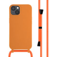 imoshion SilikonHülle mit Band Apple iPhone 13 - Orange