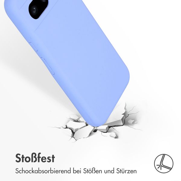 Accezz Liquid Silikoncase für das Google Pixel 8a - Violett