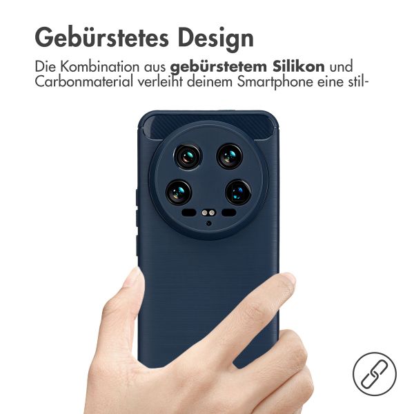 imoshion Brushed Back Cover für das Xiaomi 14 Ultra - Dunkelblau