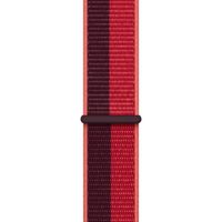 Apple Sport Loop Armband für das  Apple Watch Series 1 t/m 9 / SE (38/40/41 mm) | Series 10 / 11 (42 mm) - Black / Red