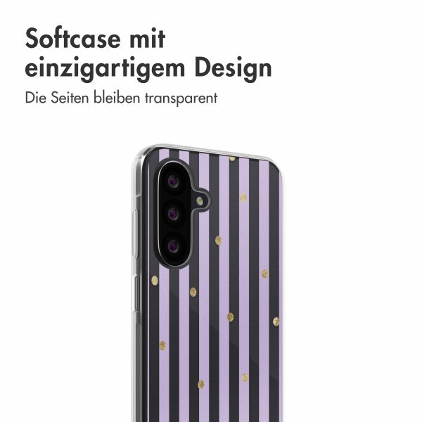 imoshion  Design Hülle für das Samsung Galaxy A26 - Sparkle Lines Lavender