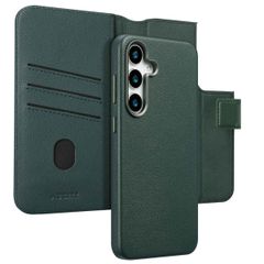 Accezz 2-in-1 Klapphülle aus Leder mit MagSafe für das Samsung Galaxy S25 Plus - Cedar Green