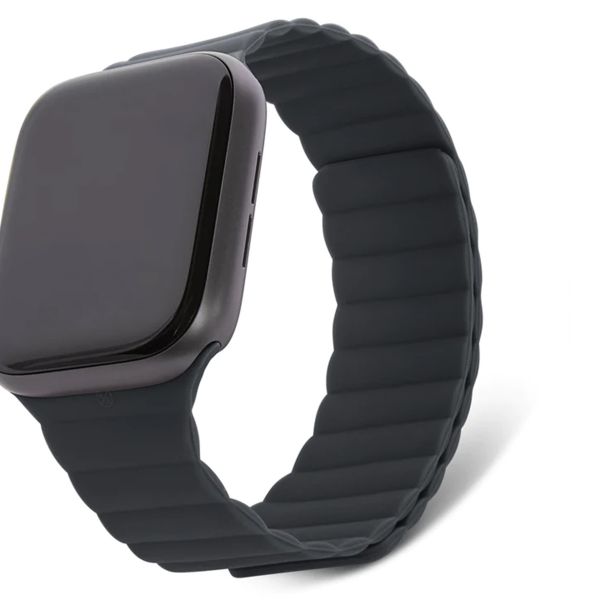 Decoded Silicone Magnetic Traction Strap Lite für Apple Watch Series 1-9 / SE - 38/40/41 mm / Series 10 - 42 mm - Charcoal