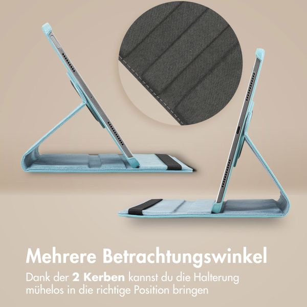 imoshion 360° drehbare Klapphülle Galaxy Tab S6 Lite / Tab S6 Lite (2022) / Tab S6 Lite (2024) - Hellblau