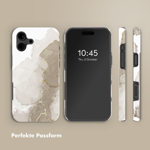 Selencia Vivid Rückabdeckung mit MagSafe Apple iPhone 16 - Marble Light Brown