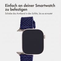 imoshion Corduroy-Band für Apple Watch | 44/45/46/49 mm - Dunkelblau