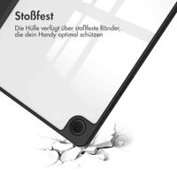 imoshion Trifold Hardcase Klapphülle für das Samsung Galaxy Tab A9 Plus - Schwarz