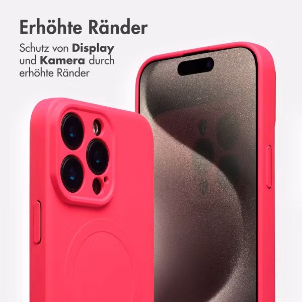 imoshion Color Back Cover mit MagSafe Apple iPhone 16 Pro - Neon Pink