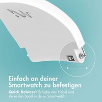 imoshion Flexibles Silikonarmband - Universeller 20-mm-Anschluss - Weiß