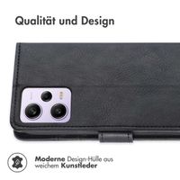 imoshion Luxuriöse Klapphülle Xiaomi Redmi Note 12 Pro (5G) - Schwarz