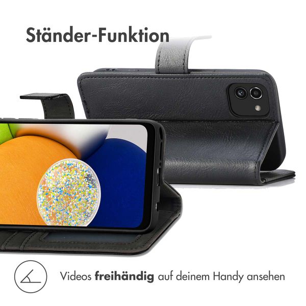 imoshion Luxuriöse Klapphülle Samsung Galaxy A03 - Schwarz