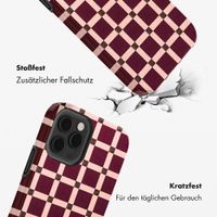 Selencia Vivid Back Cover Apple iPhone 12 (Pro) - Check This Burgundy