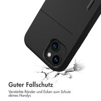 imoshion Backcover mit Kartenfach Apple iPhone 15 Plus - Schwarz
