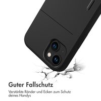 imoshion Backcover mit Kartenfach für das iPhone 15 Plus - Schwarz