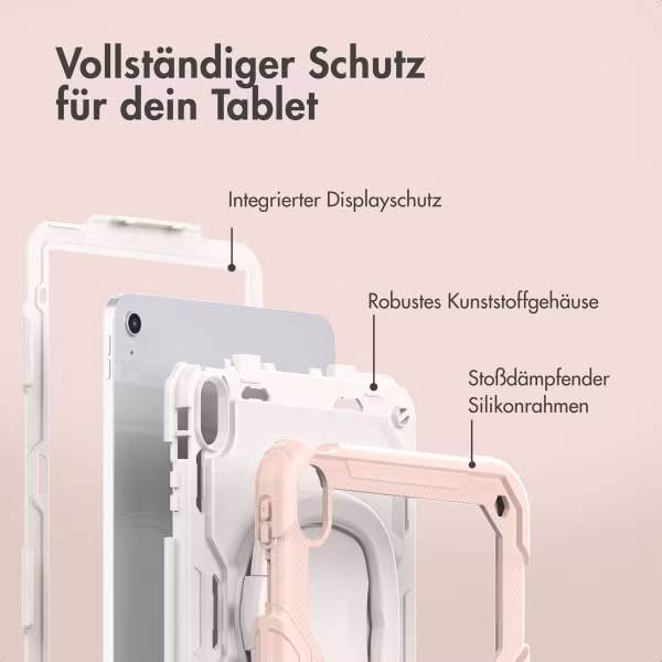 imoshion Rugged Kindersicher Schutzhülle Apple iPad 11 (2025) 11 Zoll A16 / iPad 10 (2022) 10.9 Zoll - Hellrosa