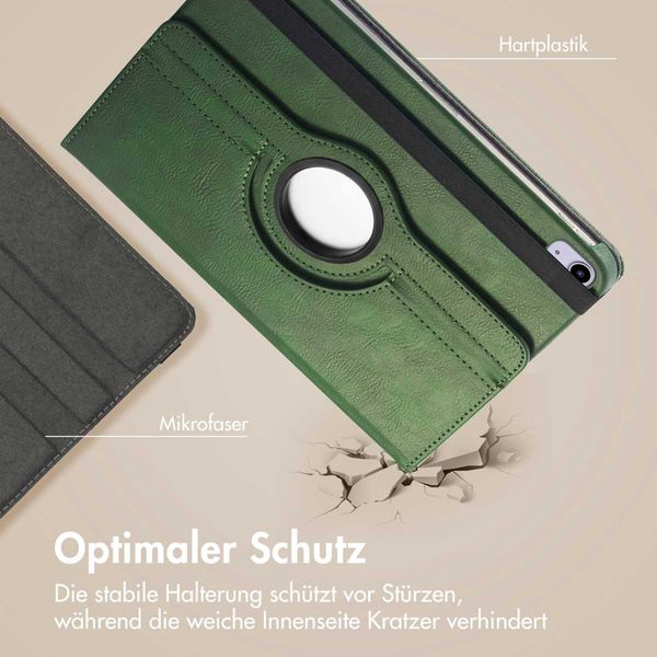 imoshion 360° drehbare Klapphülle Apple iPad 11 (2025) 11 Zoll A16 / iPad 10 (2022) 10.9 Zoll - Grün
