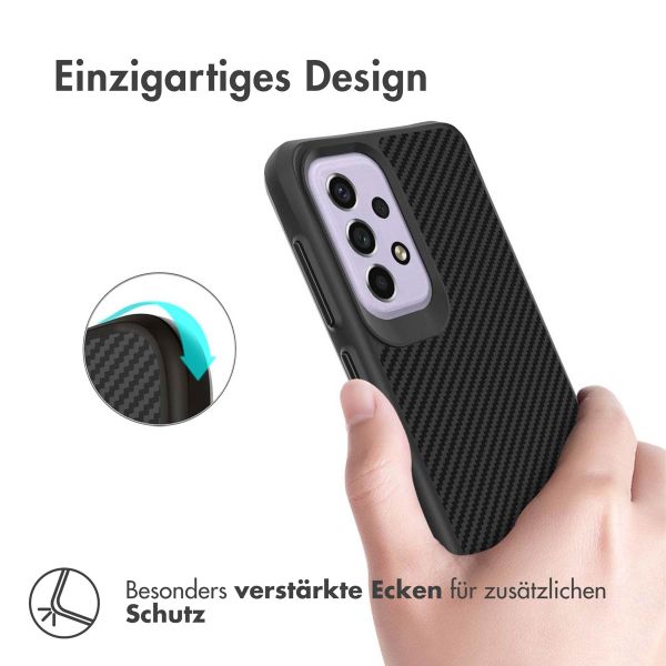 imoshion Rugged Hybrid Carbon Case Samsung Galaxy A33 - Schwarz