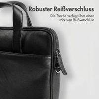 Accezz Leather Laptoptasche 16 Zoll - Schwarz