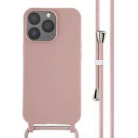 imoshion Silikonhülle mit Band für das iPhone 13 Pro - Sand Pink