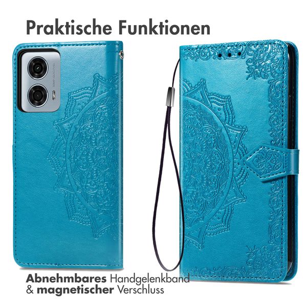 imoshion Mandala Klapphülle Motorola Moto G24 Power - Türkis
