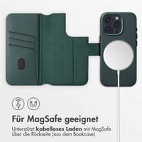 Accezz 2-in-1 Klapphülle aus Leder mit MagSafe Apple iPhone 16 Pro Max - Cedar Green