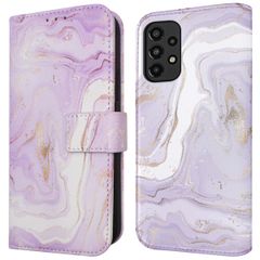 imoshion Design Klapphülle für das Samsung Galaxy A33 - Purple Marble