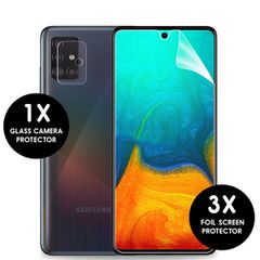 imoshion Displayschutzfolie 3er-Pack + Kameraschutz aus Glas Samsung Galaxy A71