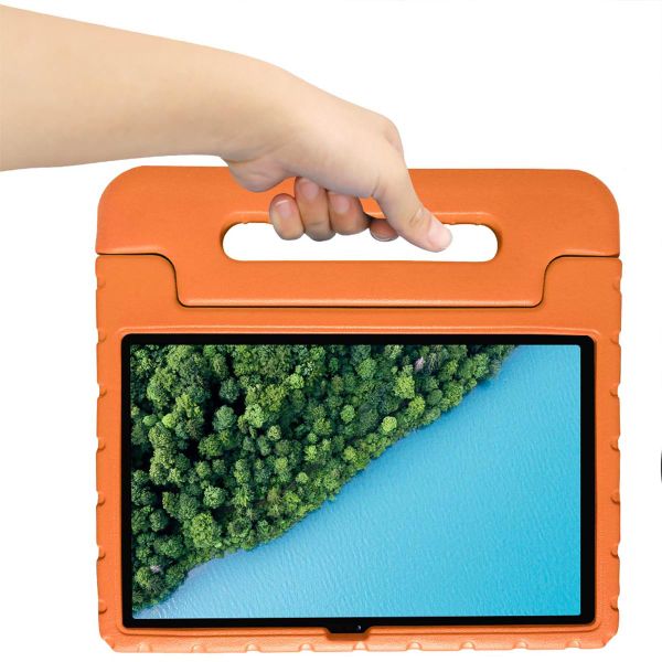 imoshion Schutzhülle mit Handgriff kindersicher für das Lenovo Tab P11 / P11 Plus - Orange