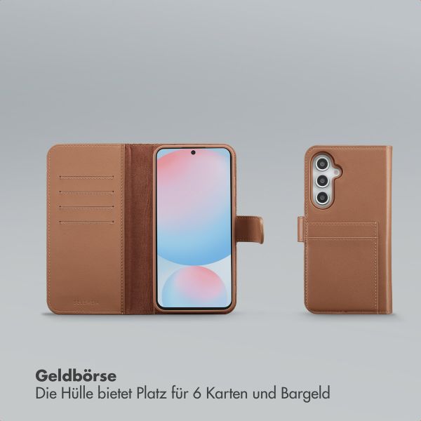 Selencia Olyn Abnehmbare Bookcase mit MagSafe Samsung Galaxy S24 FE - Braun