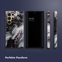 Selencia Vivid Back Cover Samsung Galaxy S24 Ultra - Chic Marble Black