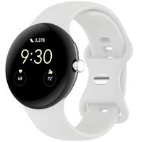 imoshion Silikon-Armband⁺ für  Google Pixel Watch / Watch 2 / Watch 3 / Watch 4 (41 mm) - Größe S - Weiß