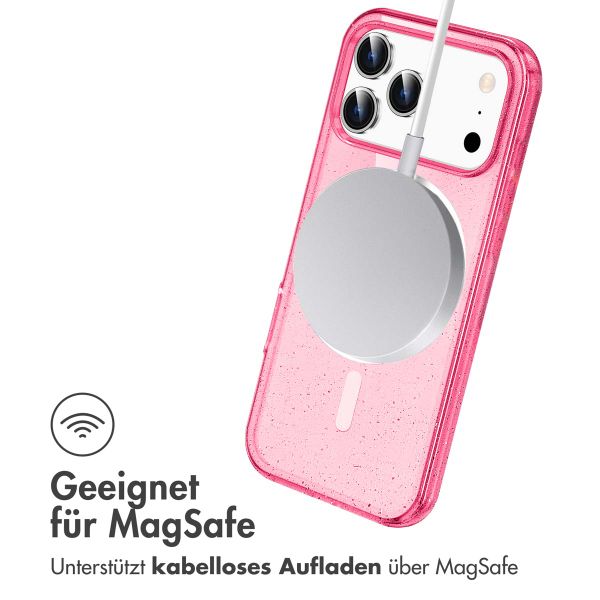 imoshion Sparkle Back Cover mit MagSafe Apple iPhone 17 Pro - Rosa