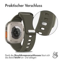 imoshion Silikonband für das Apple Watch Series 1-10 / SE / Ultra (2) - 42/44/45/46/49 mm - Olive Green