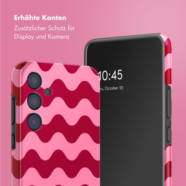 Selencia Vivid Tough Back Cover für das Samsung Galaxy A35 - Wave Vibes Lipstick