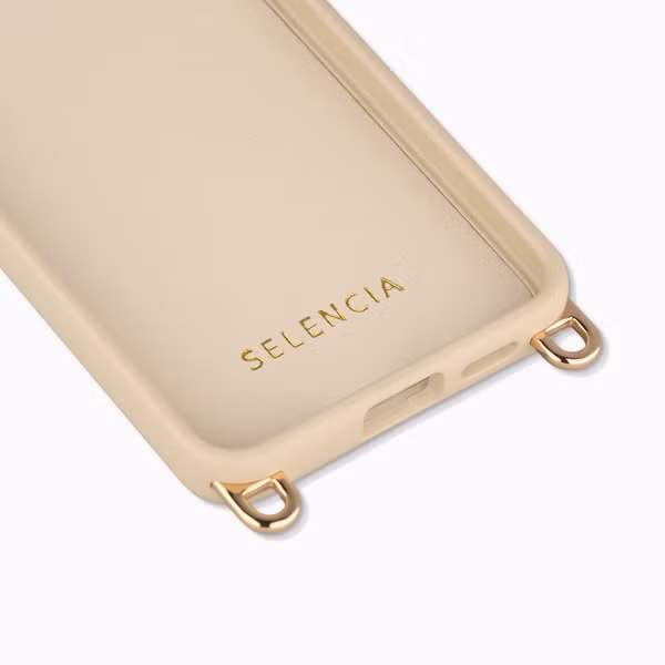 Selencia Rivièra Backcover mit MagSafe mit abnehmbaren Haken Samsung Galaxy S25 / S24 - Milky Latte