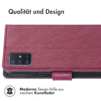 imoshion Luxuriöse Klapphülle Samsung Galaxy A51 - Bordeaux