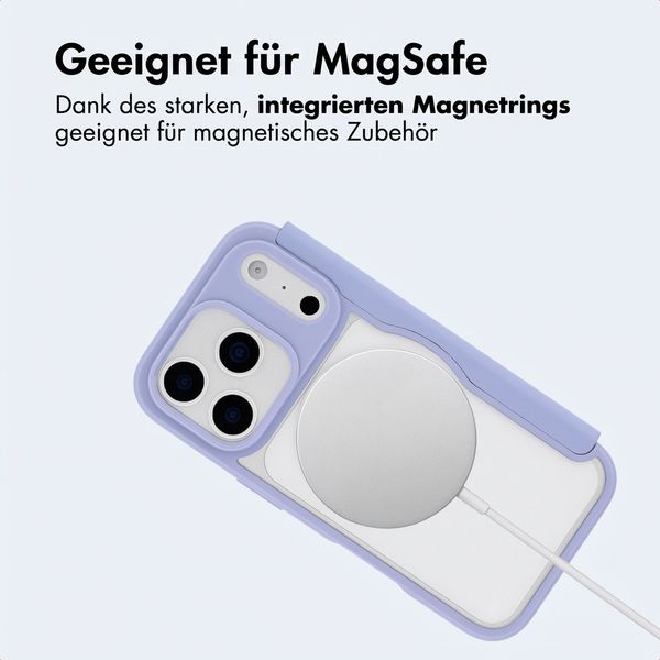 imoshion Transparente Bookcase mit MagSafe Apple iPhone 17 Pro Max - Lila