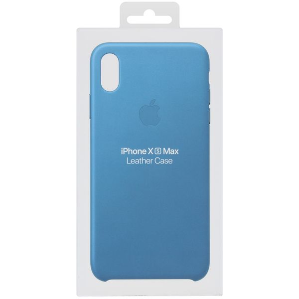 Apple Leder-Case Blau für das Apple iPhone Xs Max